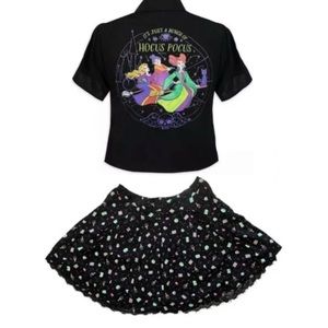 Her Universe x Disney | Hocus Pocus Halloween Matching Blouse & Skirt Set